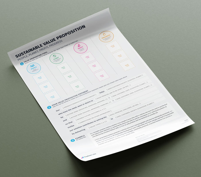 Sustainable Value Proposition Design Canvas Tool